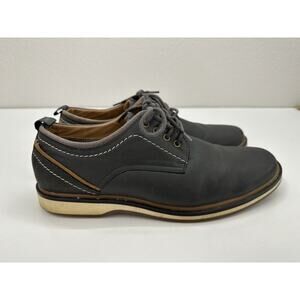 Mens JF J Ferrar Brown Tie Bender Oxford Dress Shoes Size 7 Medium